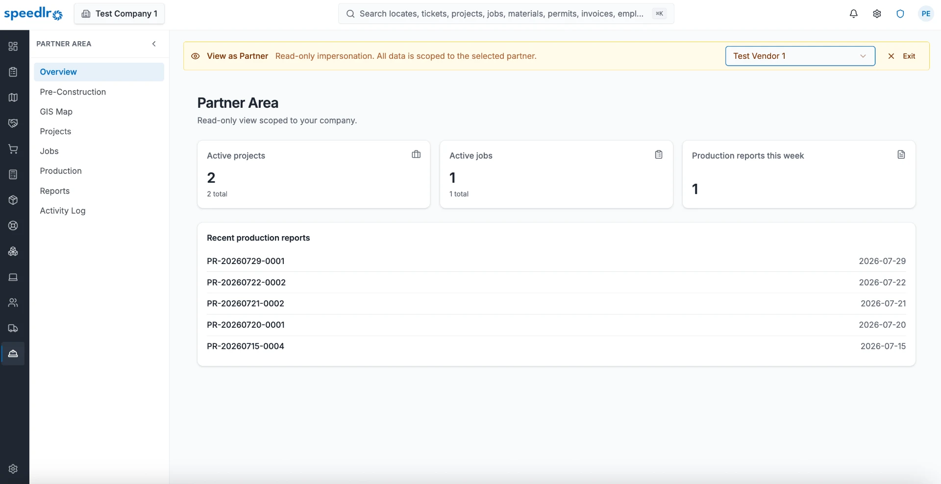 Speedlr customer and partner portal overview